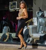 Falda Midi Lentejuelas