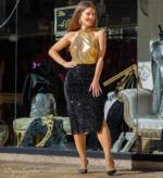 Falda Midi Lentejuelas - Imagen 2