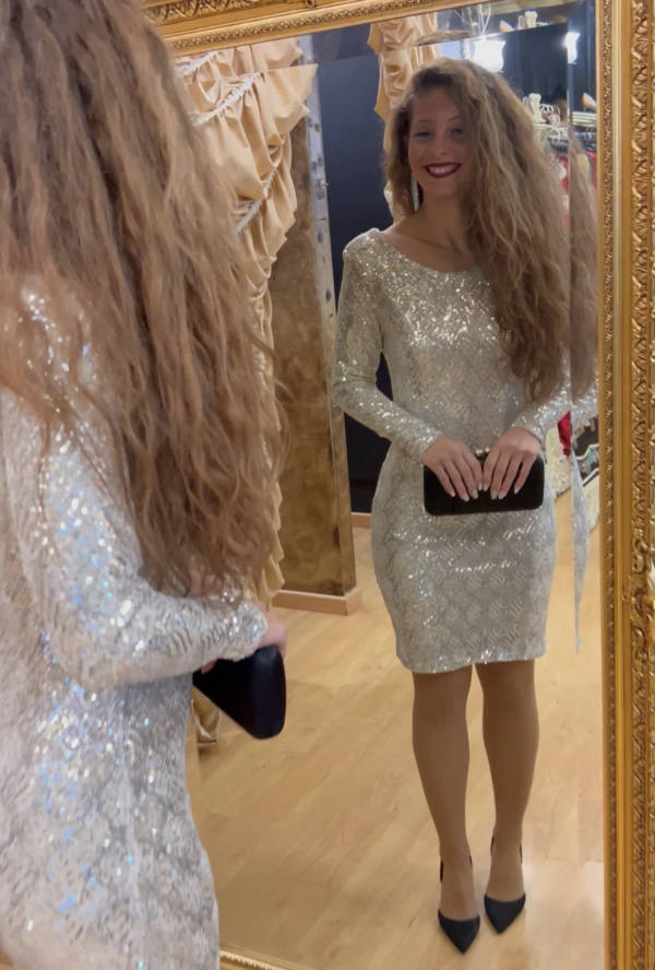 Vestido Brillo Lazo - Imagen 5