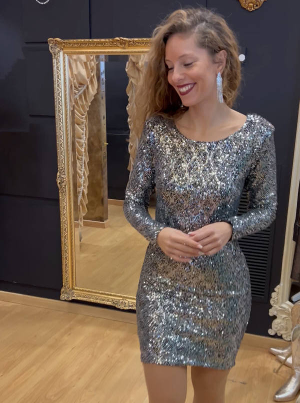 Vestido Brillo Lazo - Imagen 2