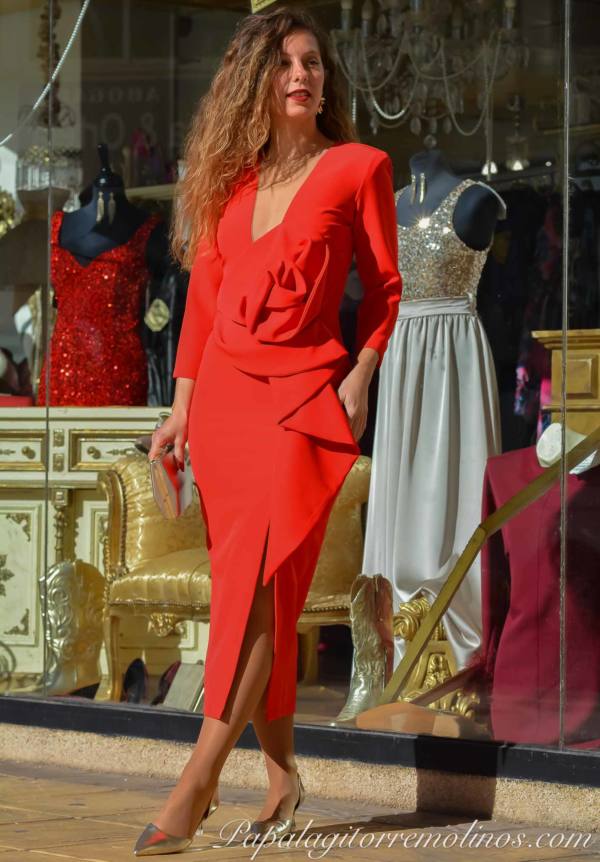 DSC_0090 Vestido Marieta (Rojo) - Imagen 1