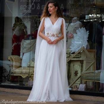 Vestido Dama (Capa blanco)