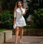 Vestido Smoking Flecos