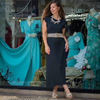 Vestido Casual Plisado