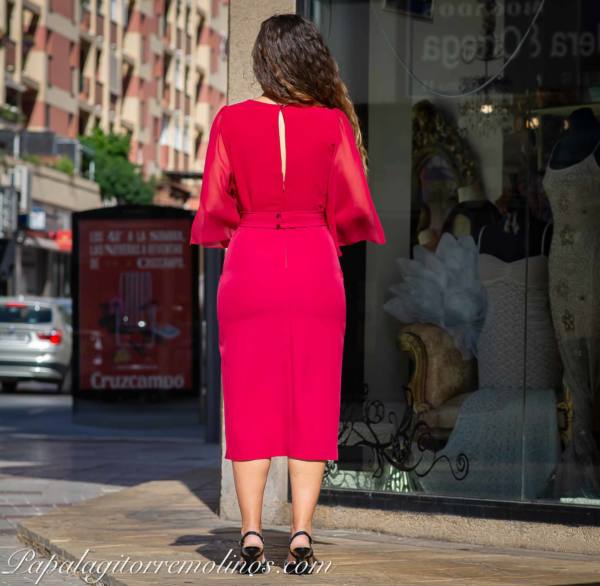 Vestido Egina (Burdeos) - Imagen 2