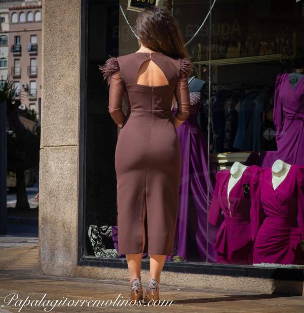 Vestido Noelia (Marrón) - Imagen 2