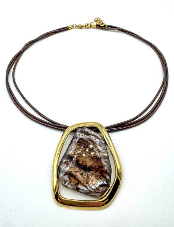 Collar Galaxia marrón - Imagen 1