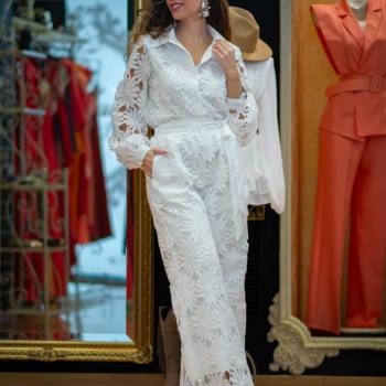 Conjunto Flores Perforado