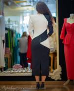 Vestido Franjas Bicolor - Imagen 2