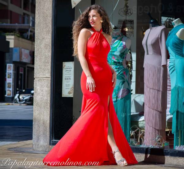 DSC_9251 Vestido Samira (Rojo) - Imagen 1