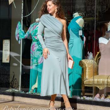 Vestido Frunces Asimétrico