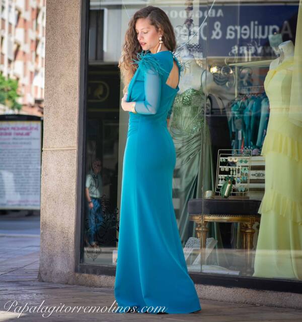 Vestido Noelia Largo (Verde) - Imagen 2