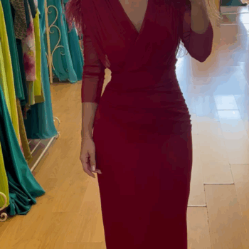Vestido Noelia (Burdeos)