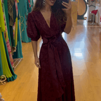 Vestido Marsala