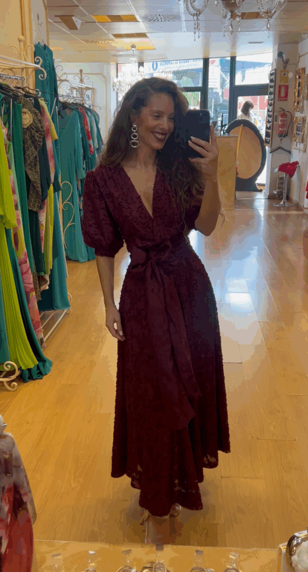 Vestido Marsala - Imagen 1