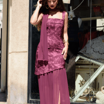Vestido Borgoña